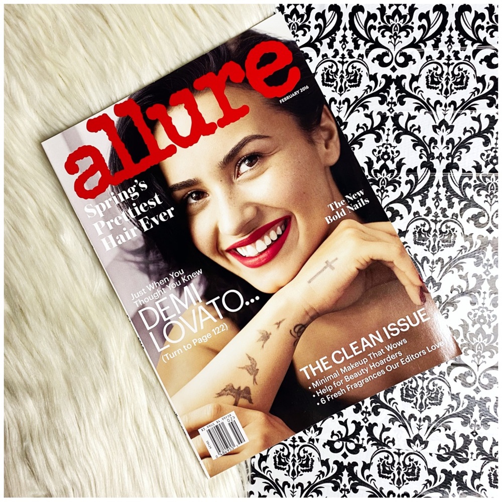 Vintage : Allure : February 2016 : ‘Demi Lovato’ edition Allure beauty magazine